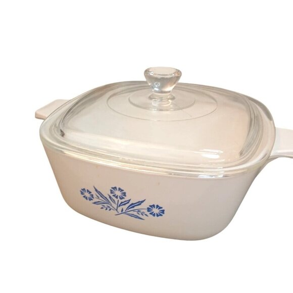 Corning Ware Blue Cornflower Casserole Dishes Set With Lid 1 Qt & 1.5 Qt Vintage - Picture 5 of 9